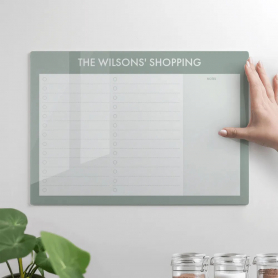 Magnetic Acrylic Shopping List
