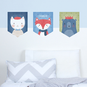 Animals Wall Banner Decal Set