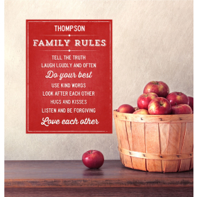 Family Rules Wall Decals