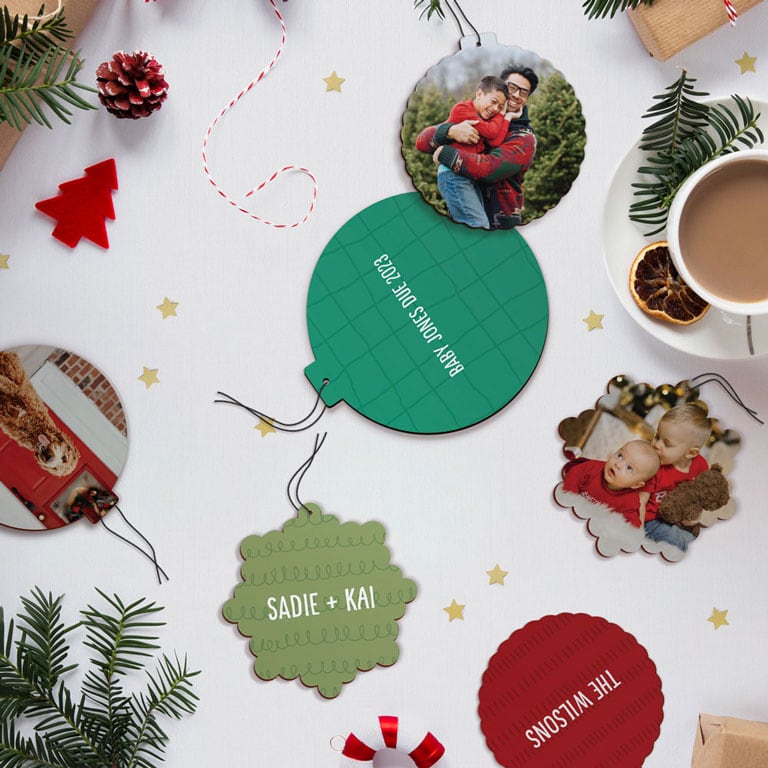 Personalised Photo Christmas Baubles